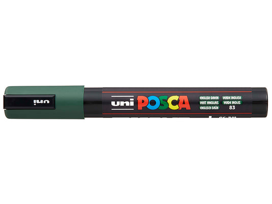 Uni POSCA PC-5M – Medium 1,8-2,5mm – 83 engelsk grønn