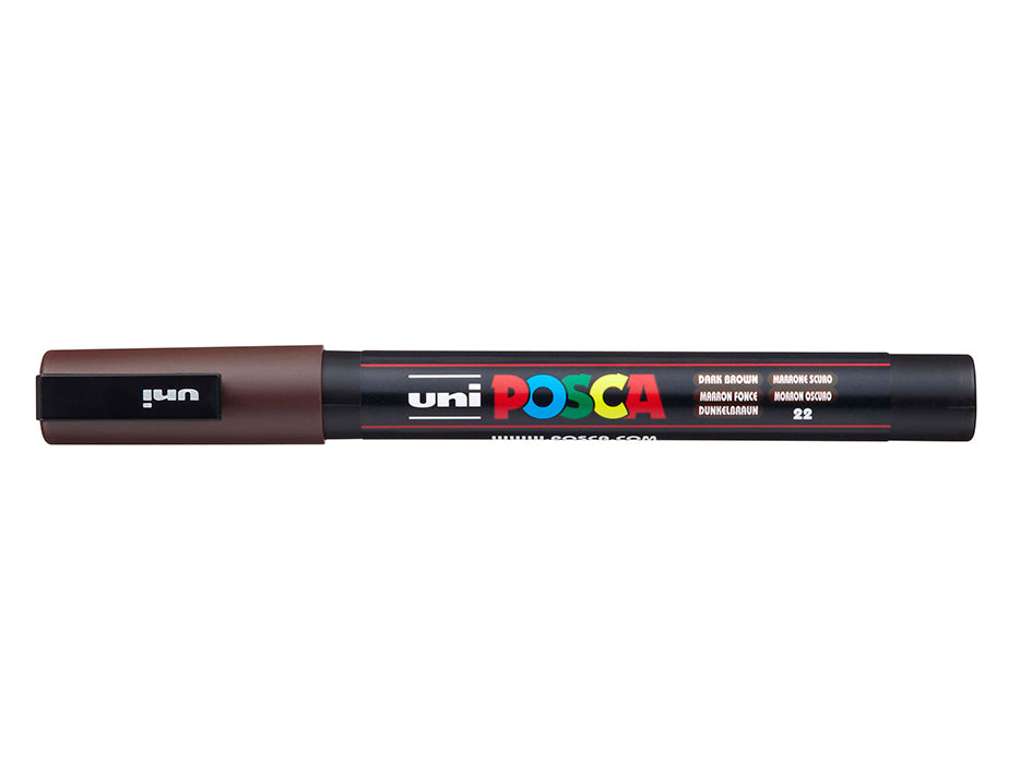 Uni POSCA PC-3M – Fine 0,9-1,3mm – 22 mørk brun