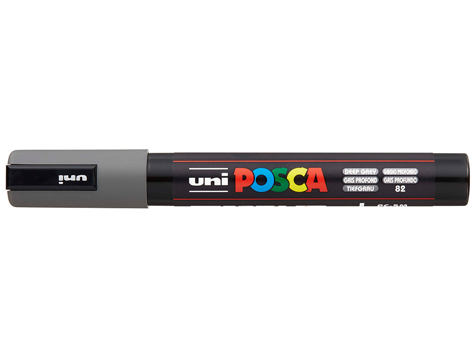 Uni POSCA PC-5M – Medium 1,8-2,5mm – 82 mørk grå