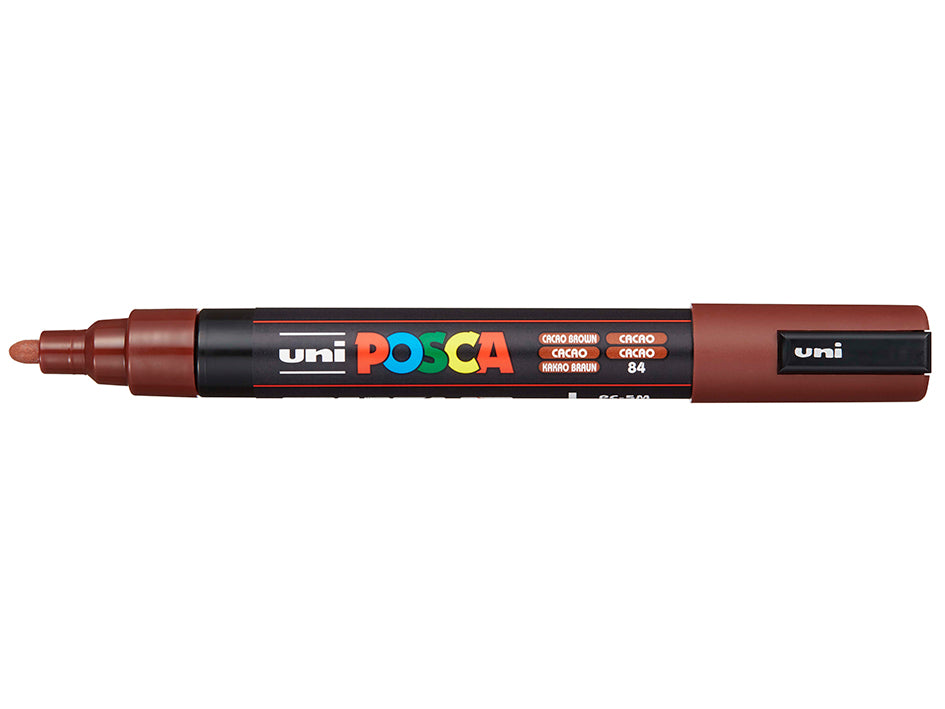 Uni POSCA PC-5M – Medium 1,8-2,5mm – 84 kakao brun