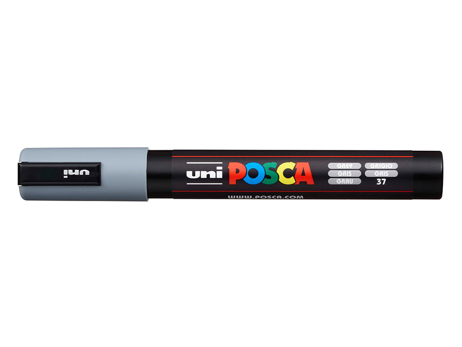 Uni POSCA PC-5M – Medium 1,8-2,5mm – 37 Graa