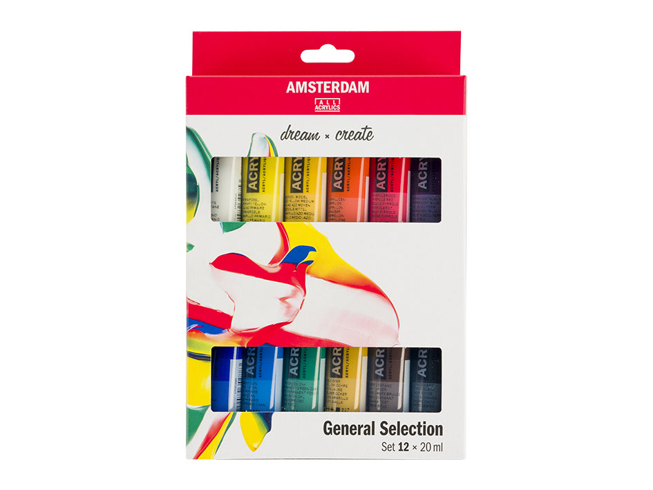 Amsterdam Standard 20ml – Sett 12 ass. farger
