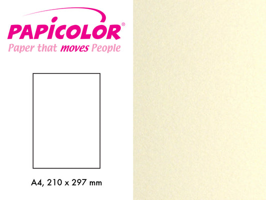 PapicolorA4 250-300g – 331 Metallic Ivory 6stk