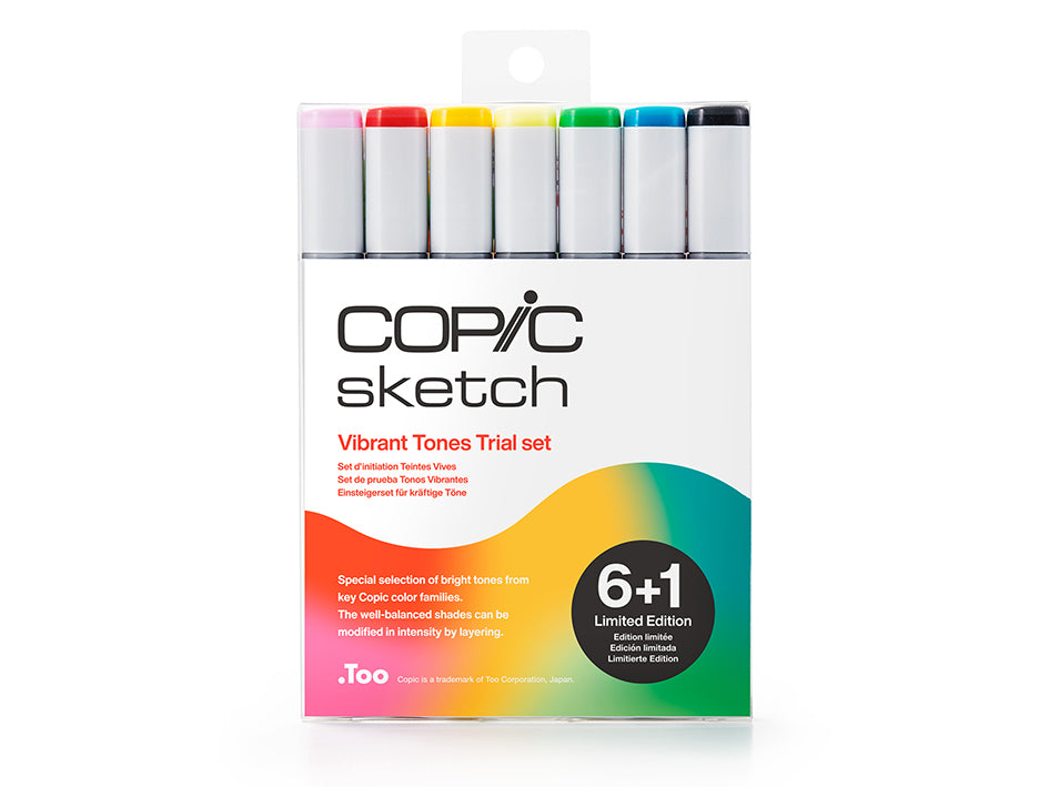 Copic Marker Sketch Trial set 6+1 Vibrant tones