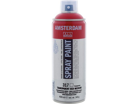 Amsterdam Spray 400ml – 317 Transparent red medium