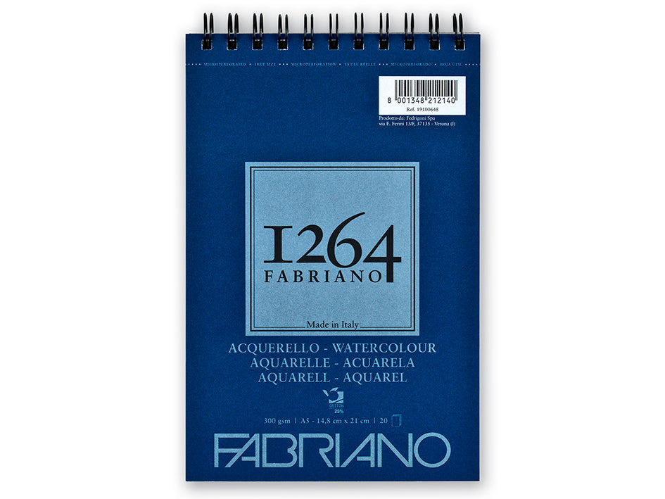 Fabriano 1264 Watercolour – Spiral 300g A5 20ark