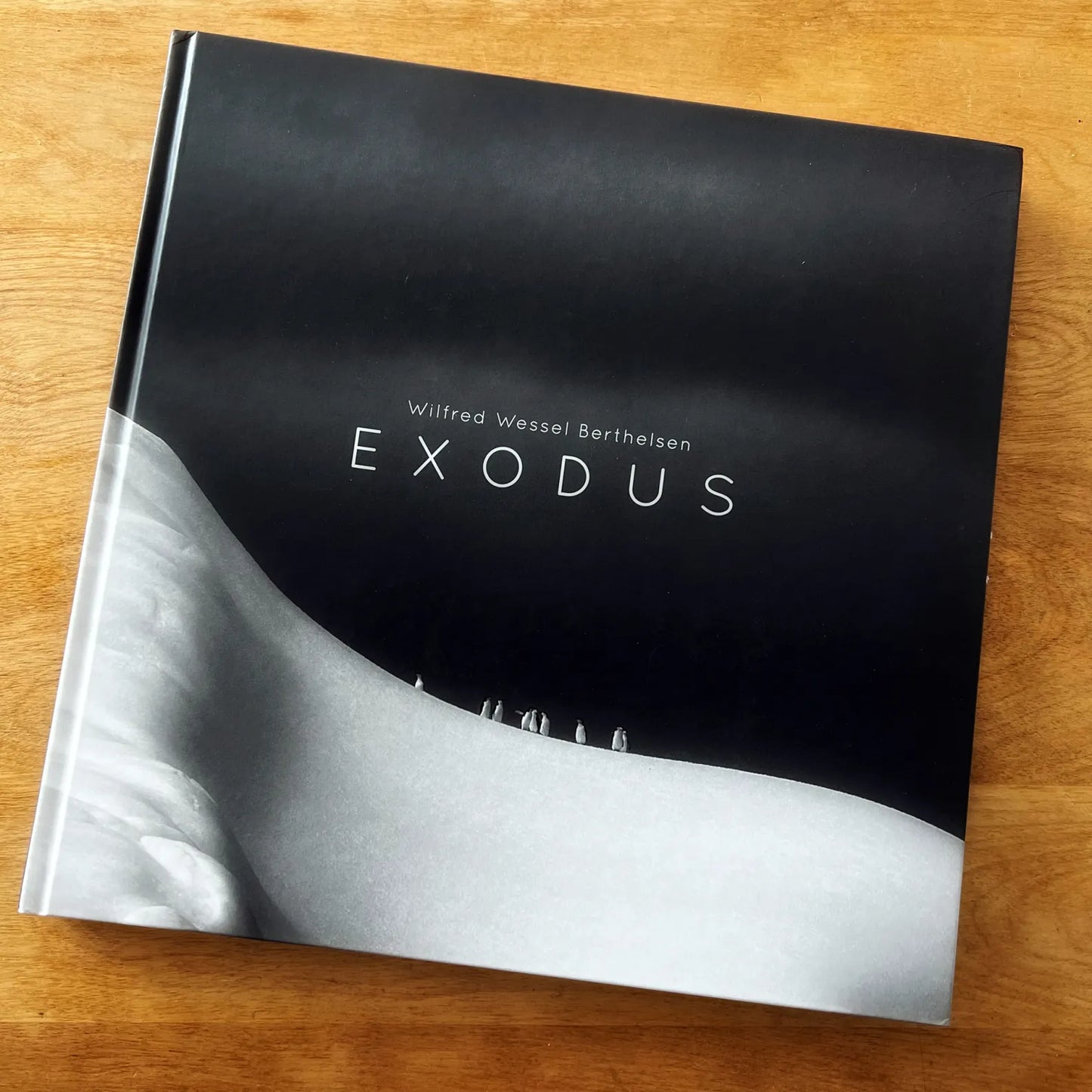 Signert fotokunstbok EXODUS av Wilfred Wessel Berthelsen